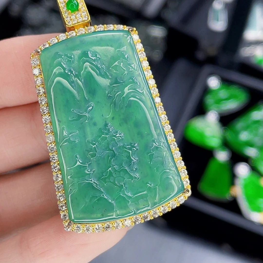 翡翠未镶嵌吊坠(不含链)