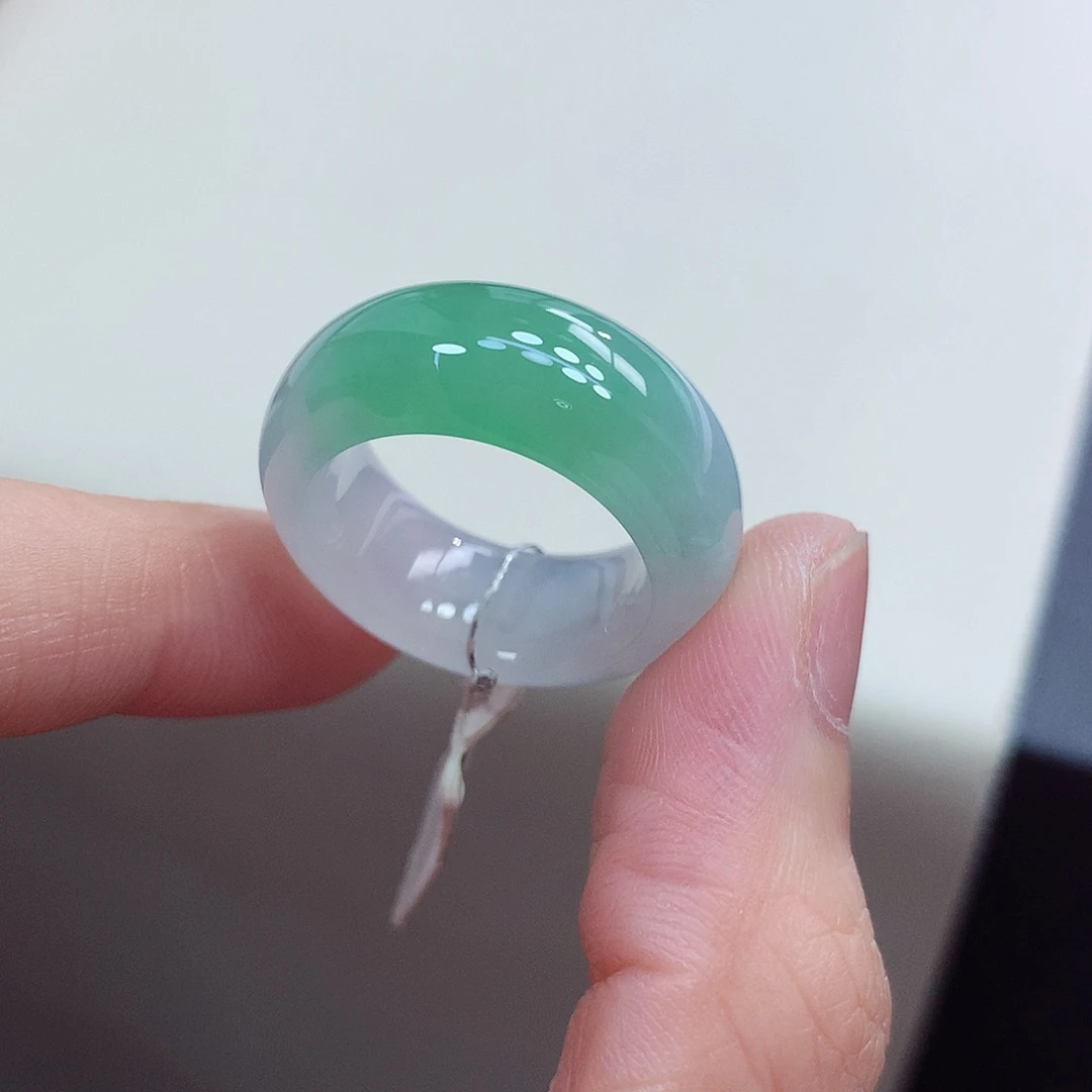 翡翠未镶嵌戒指16-17号