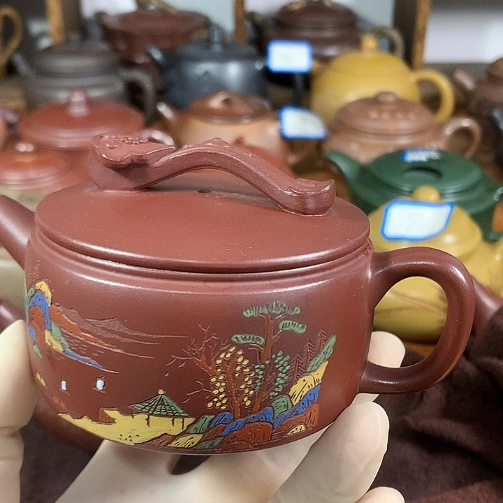 财***哥茶壶紫砂紫砂微瑕