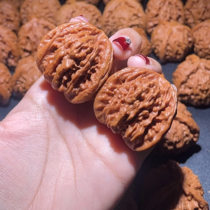 初***面吊坠文玩核桃四座楼