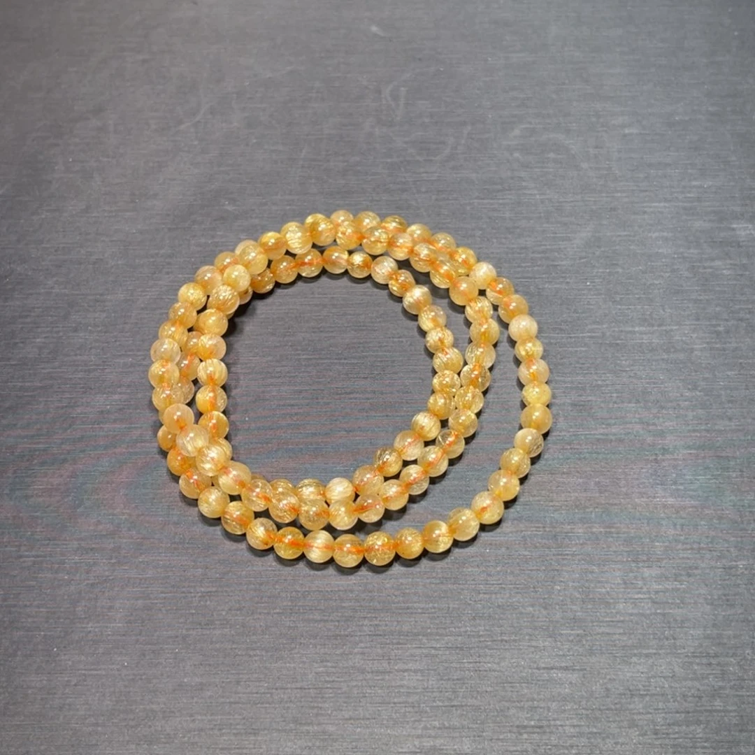 ****:未镶嵌发晶手串金发晶