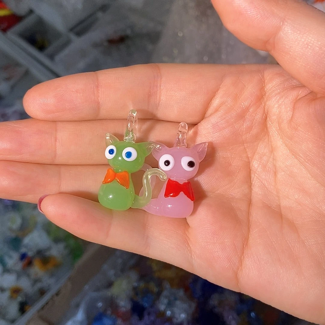 琉璃手工艺品仿****猫猫咪