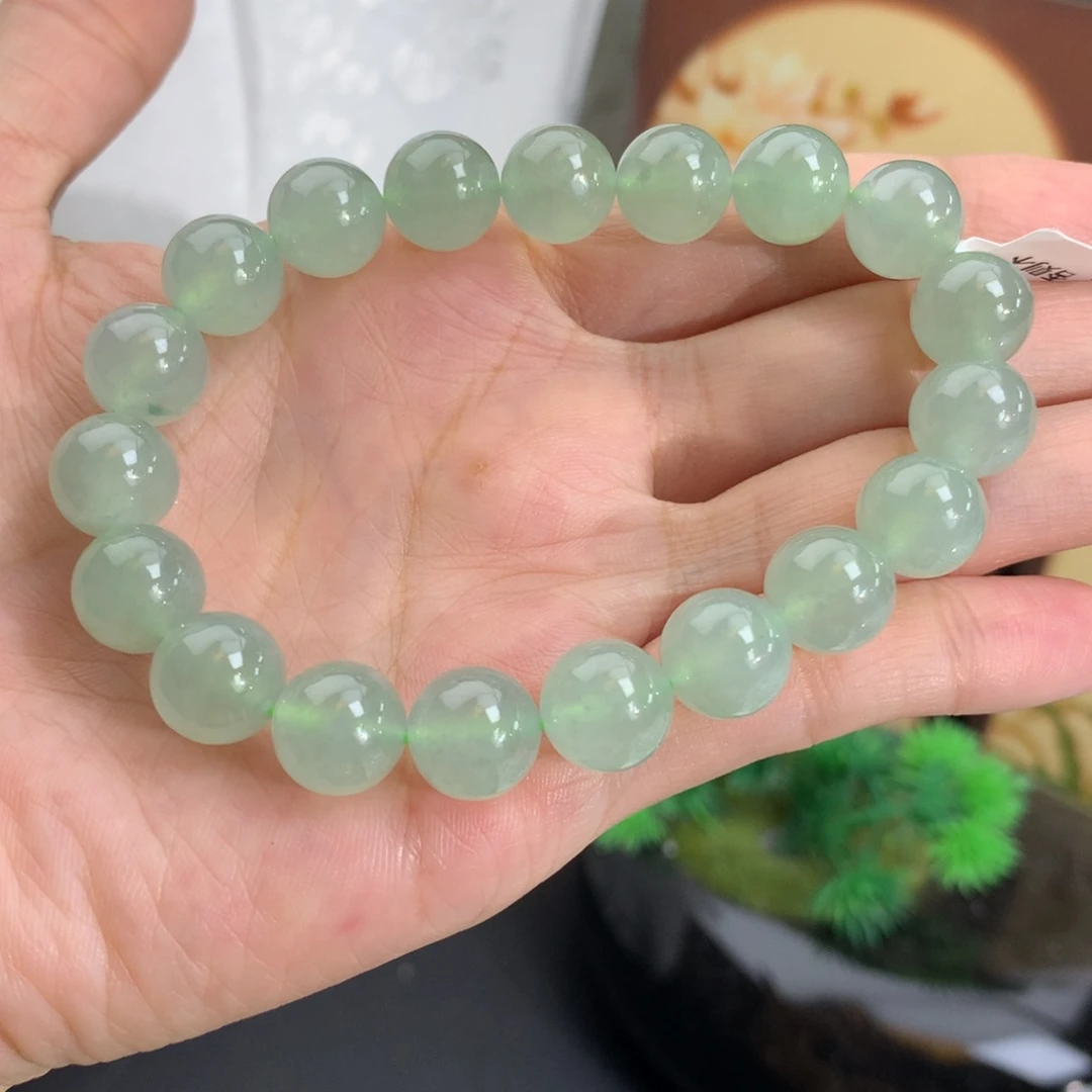 翡翠未镶嵌手串卡10冰种晴手串