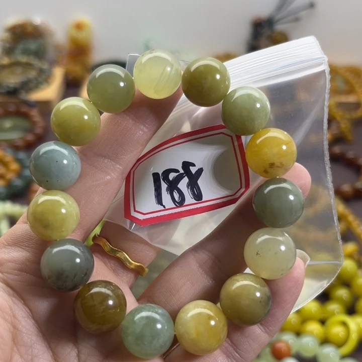 未镶嵌蛇纹石玉手链