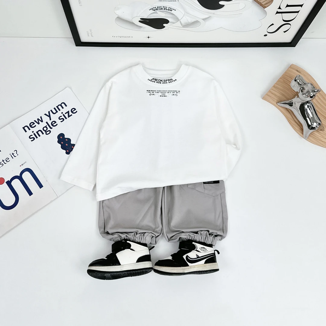 儿童长袖T恤2025新款春装男童春秋款上衣潮 AY25067 悠悠童话童装