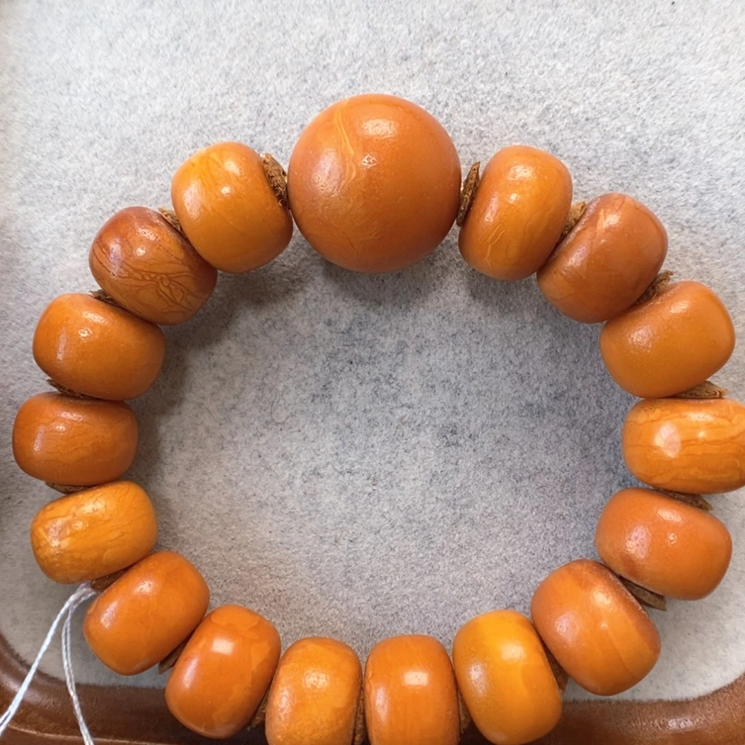 蜜蜡未镶嵌手串蜜蜡