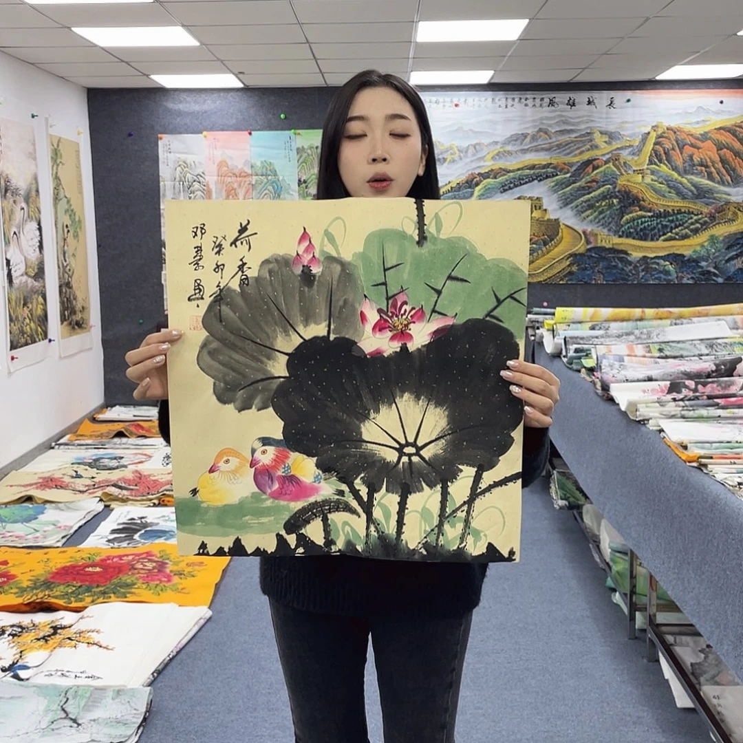 国画作品小姐姐放漏…