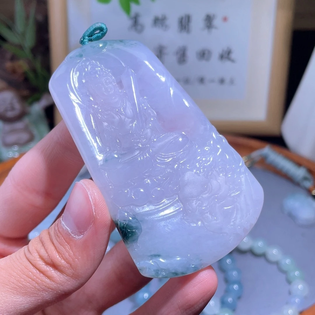 翡翠未镶嵌颈饰吊坠24