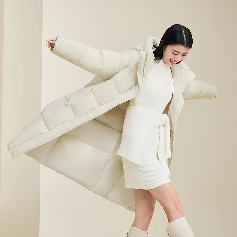 【3.0零压】波司登2025新款冬季90绒时尚休闲长款户外保暖羽绒服