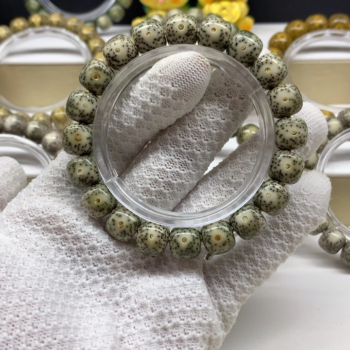 手串星月菩提27号 青花瓷月留白小细星无烟花11.3/10.3