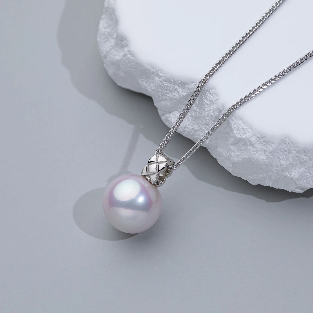 【冰雪皇后】爆大点位白澜蒂龙珠珍珠吊坠14-15mm 赠50公分调节链