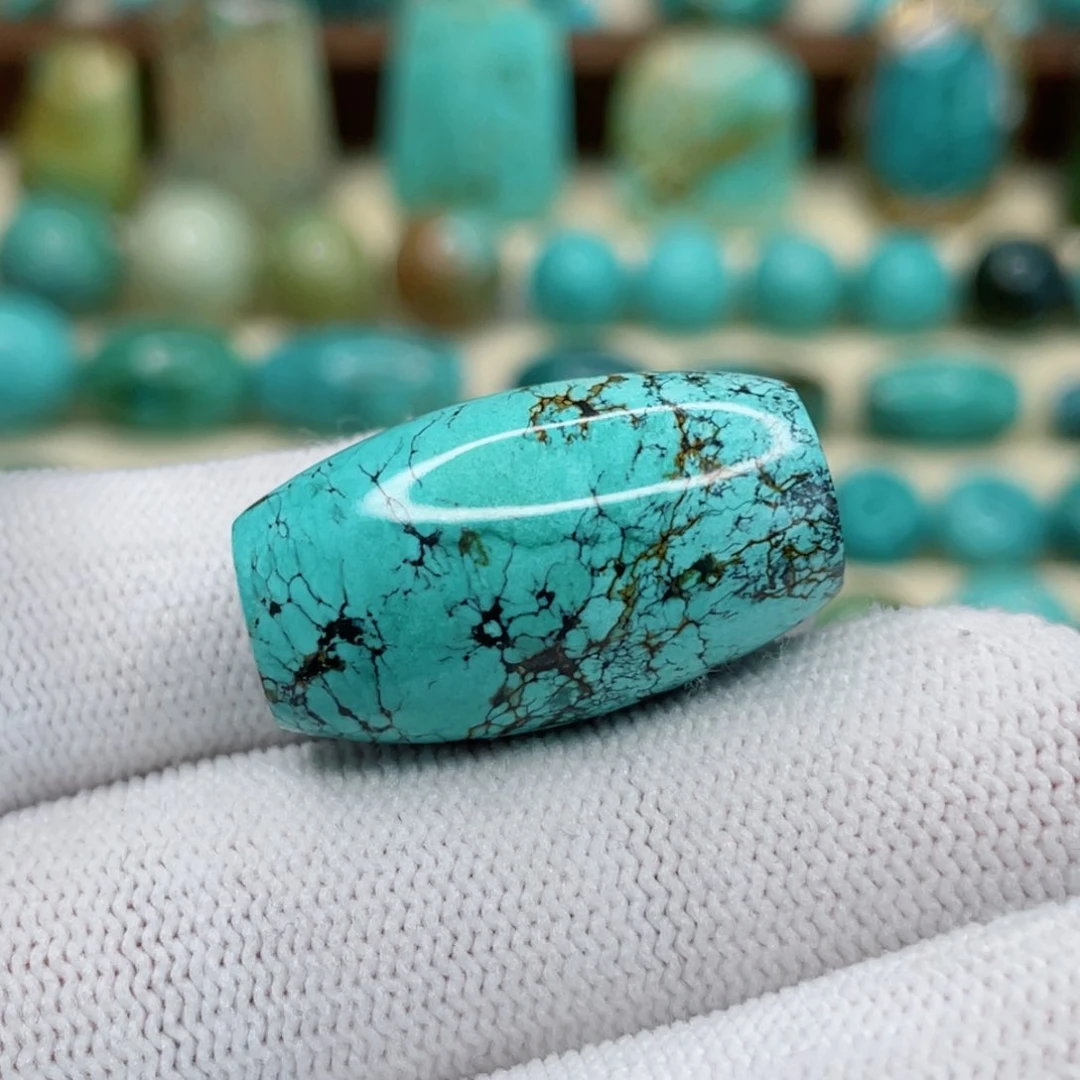 银S925镀金镶嵌绿松石珠宝奇石