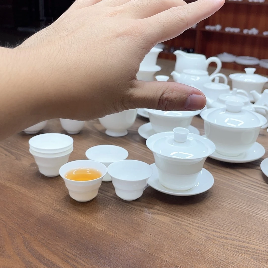 杯竹节盖碗 10个竹节杯福利价一套