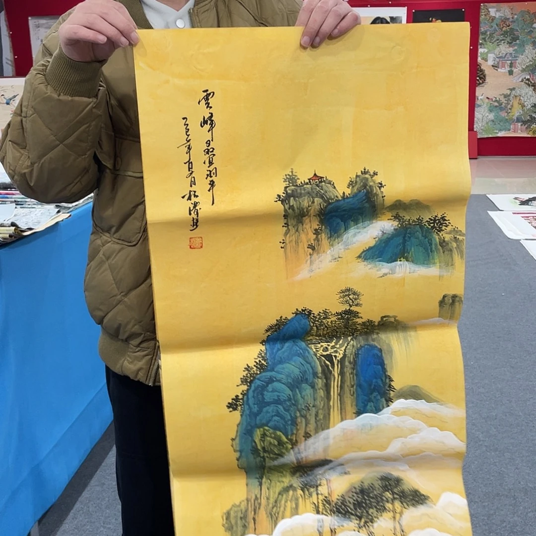 国画今天上午国画作品展示
