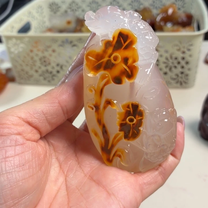 玛瑙/玉髓未镶嵌吊坠(不含链)