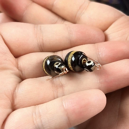 玛瑙/玉髓合金颈饰你****天