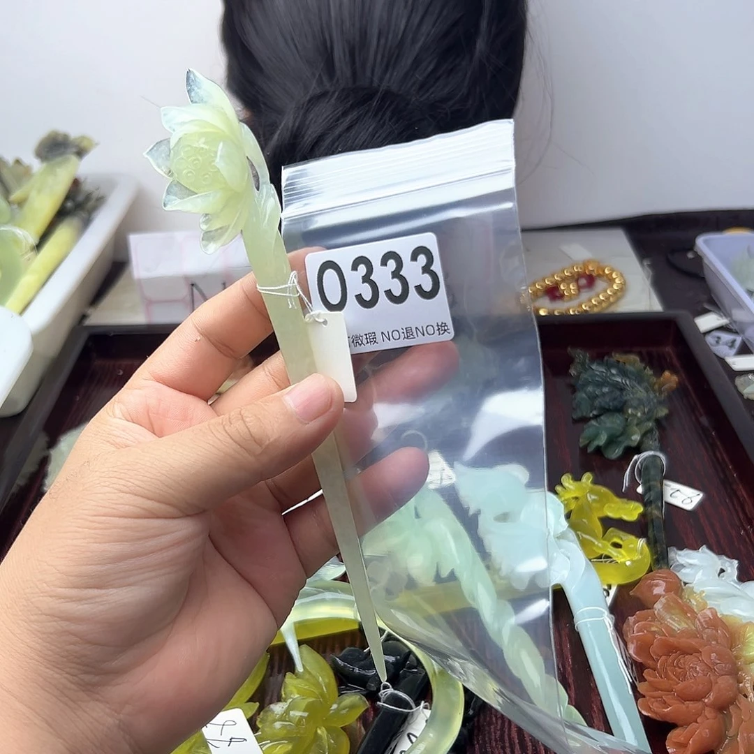蛇纹石玉合金发饰༄****࿐