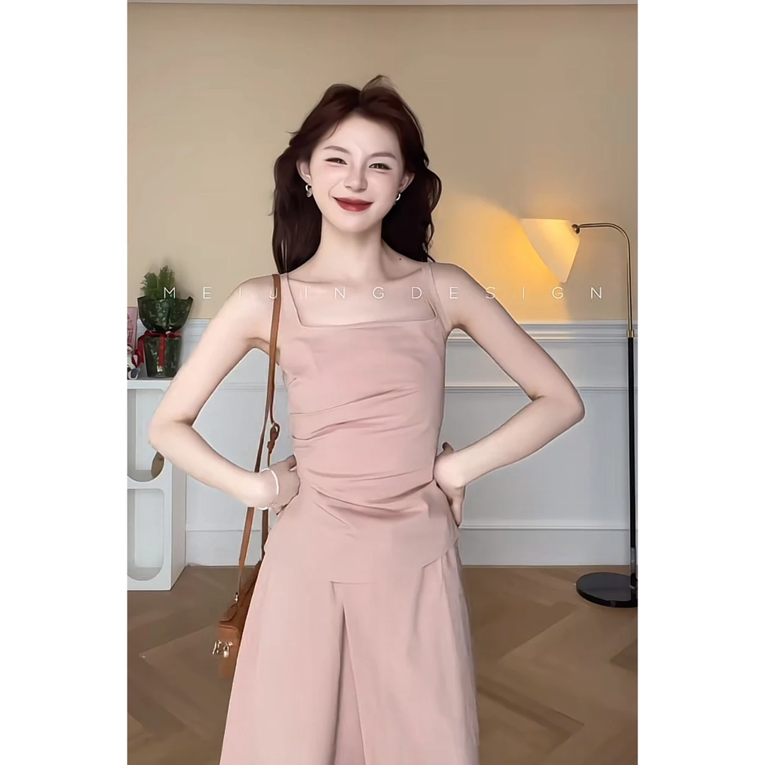 美静【乌龙白桃】棉感粉色套装XMZH6139