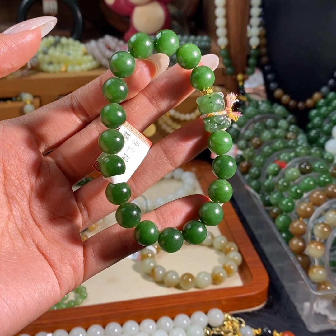 和田玉未镶嵌手链