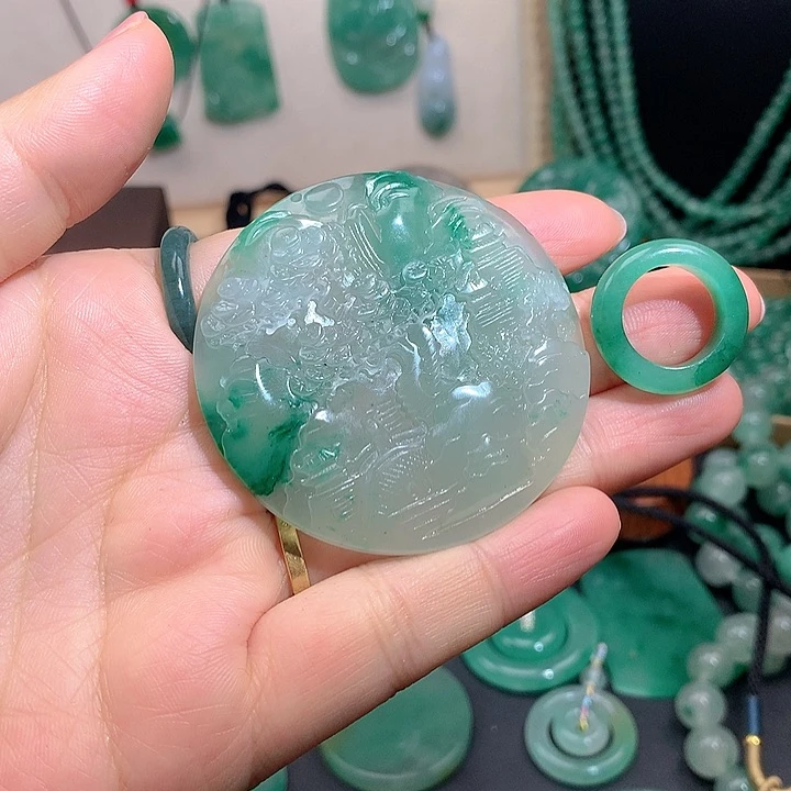 未镶嵌石英岩玉珠宝半成品凡**王