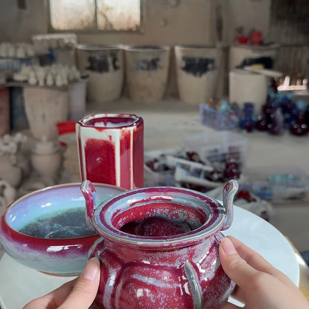 陶摆件郑家钧窑摆件