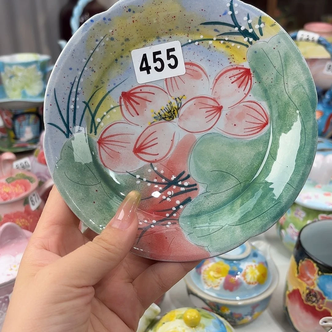 景德镇手绘高温釉下彩陶瓷茶具