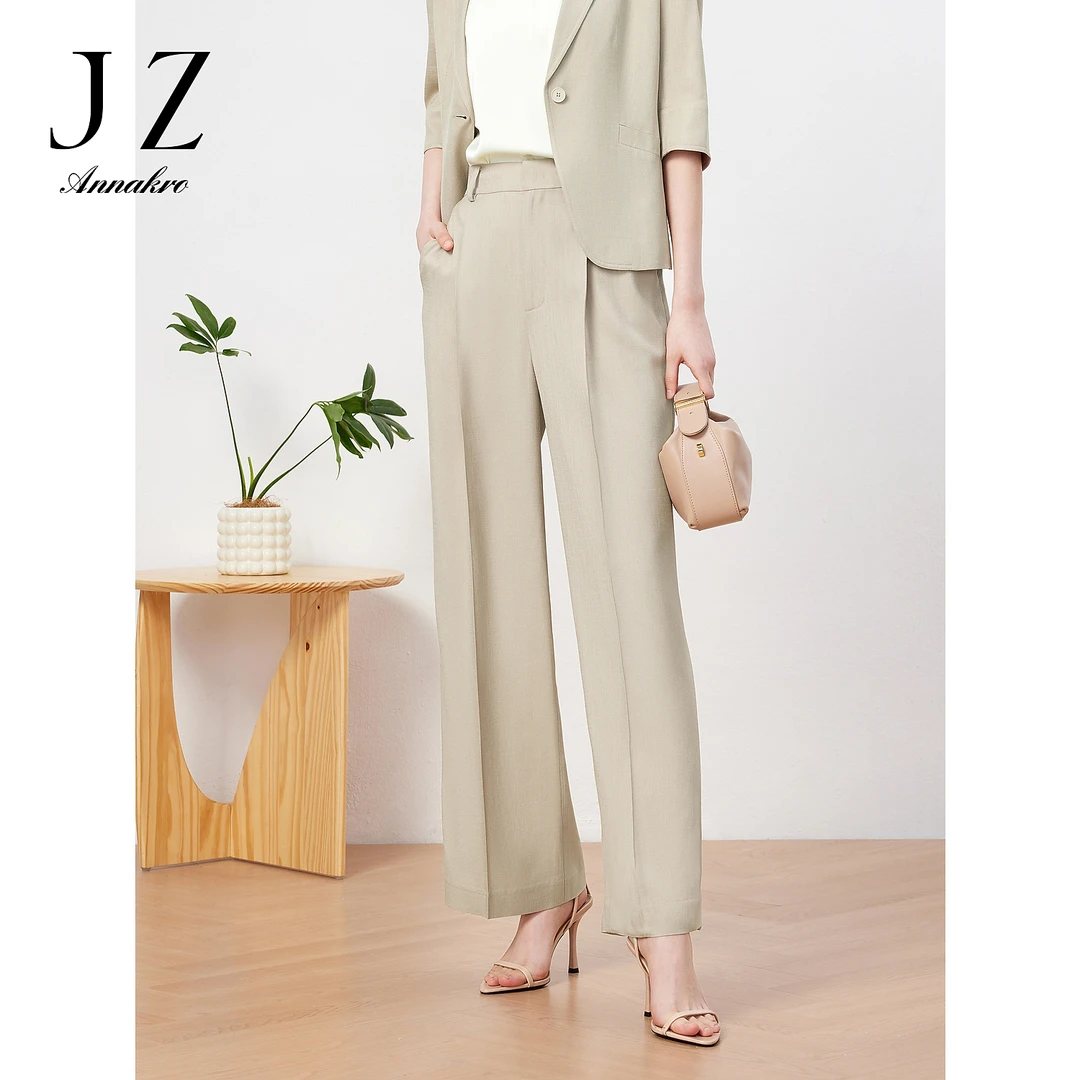 【婷婷专属】JZ玖姿JTDX11020醋酸通勤OL阔腿裤