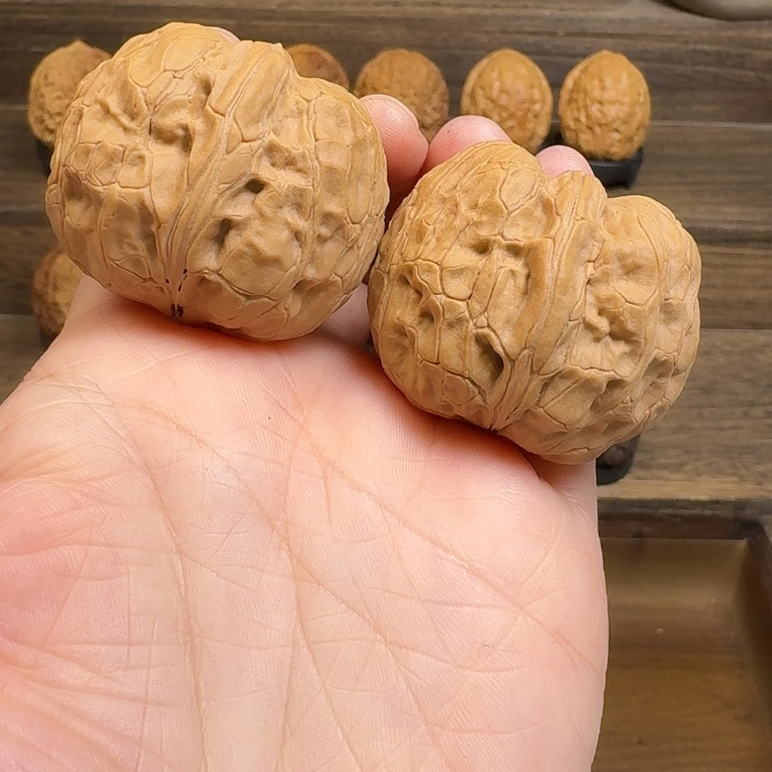 薄***青吊坠文玩核桃10黄金蟒元宝40尺寸