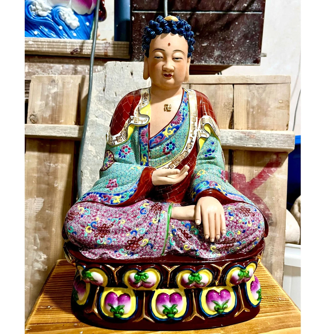 佛祖景德镇陶瓷手工雕刻大日如来佛药师佛释迦摩尼佛阿弥陀佛摆件