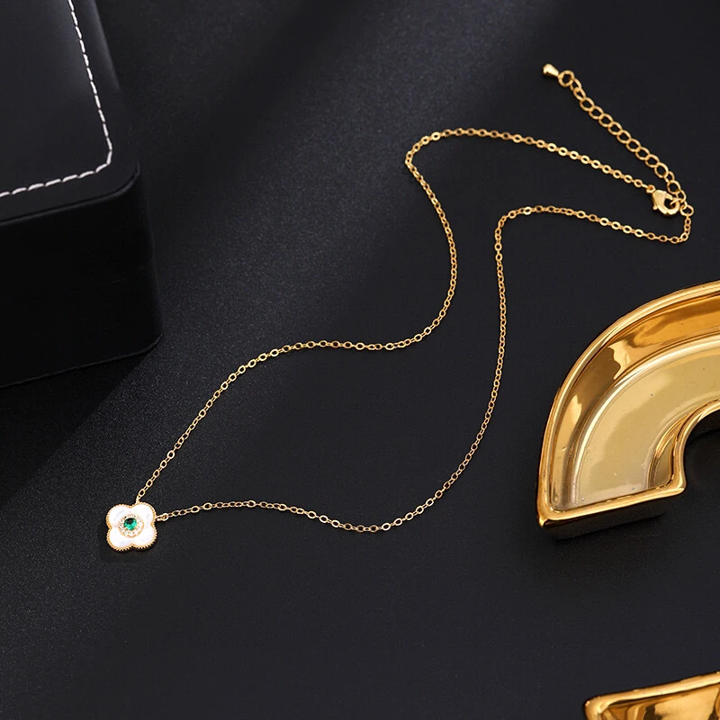 铜合金项链 《货号6924》F四叶草项链