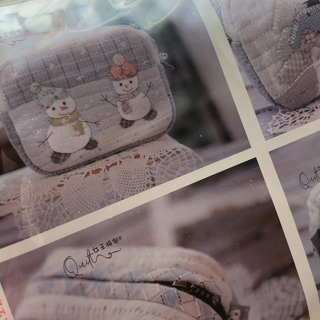 米***豆棉小雪人相机包材料包1