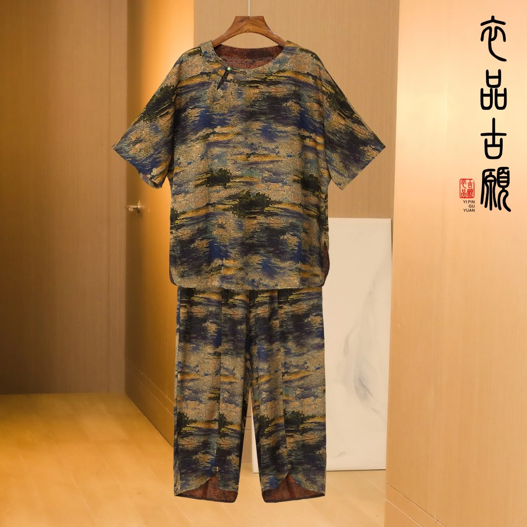 24068夏季新款洋气新中式原创套装