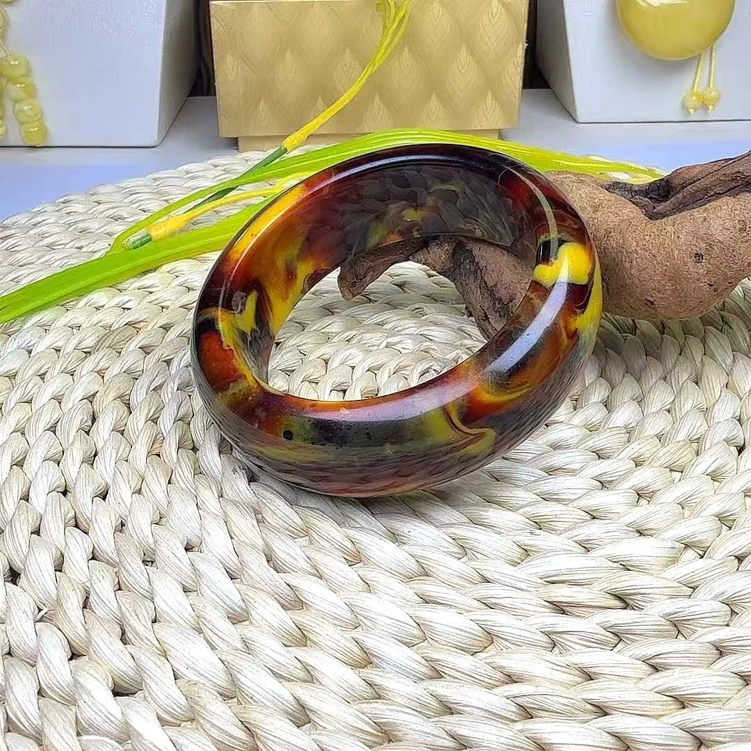 【正品药王珀】药王珀老料时尚精美男女同款宽版手镯（多样性发一件）