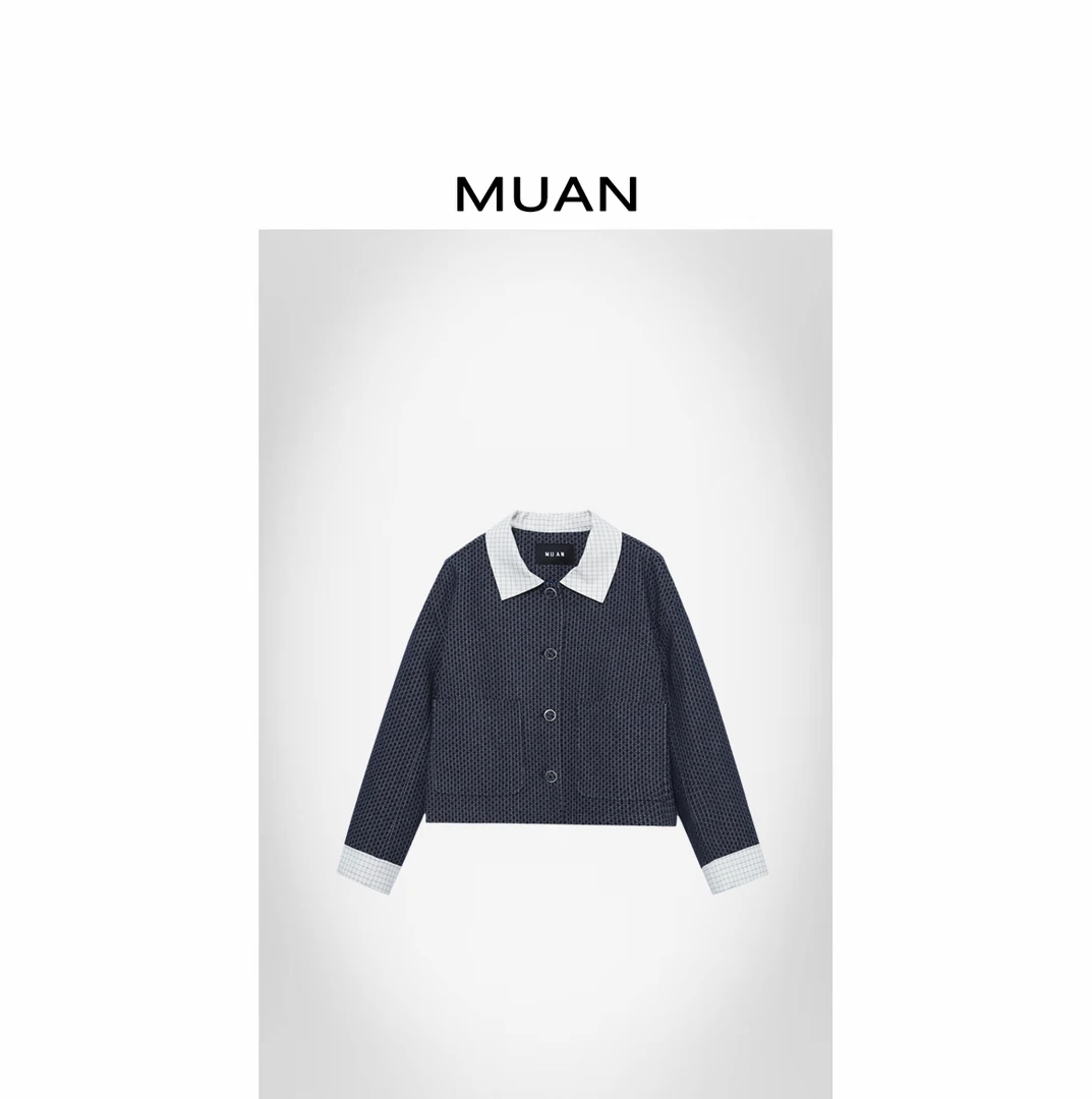 木岸MUAN：《诺丁山小香》定制小香风老钱肌理上衣外套女D-YJ-25035