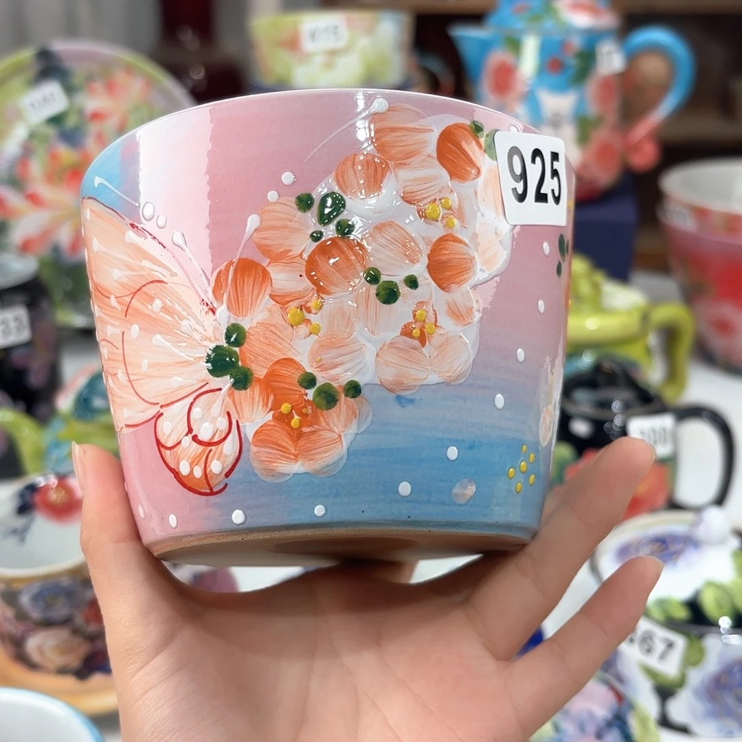 景德镇手绘高温釉下彩陶瓷茶具