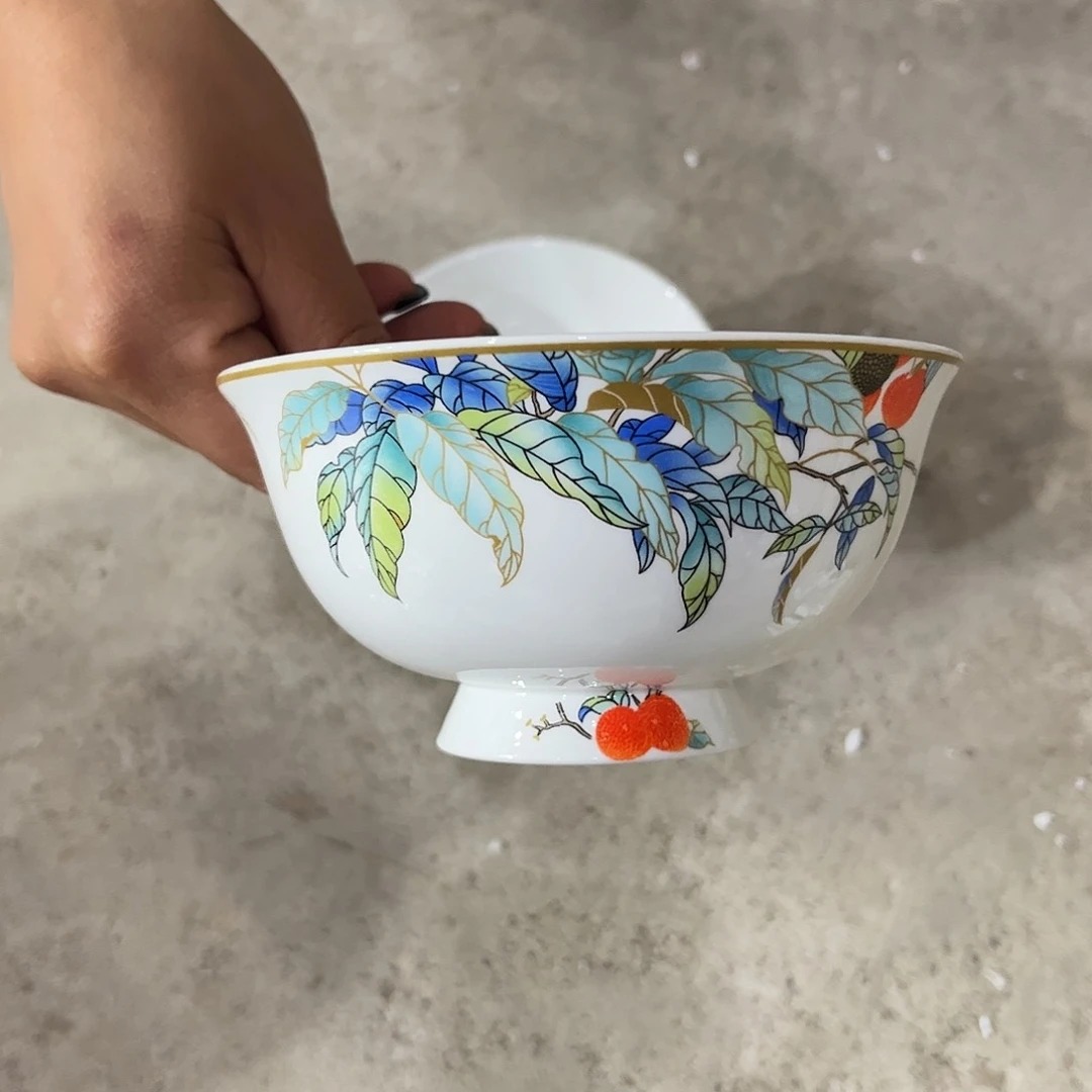 瓷片荔枝4.5寸碗十个哇塞