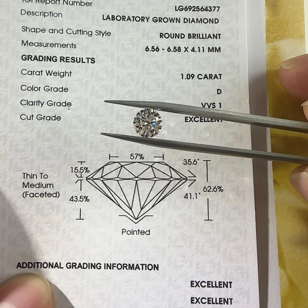 裸石合成钻石浅*