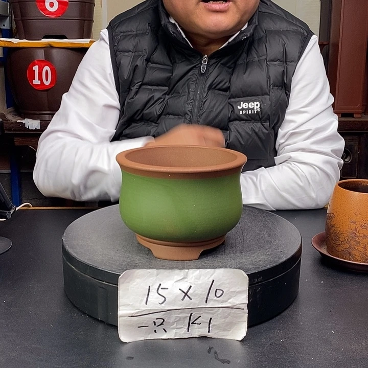 紫砂花盆货号一只K1