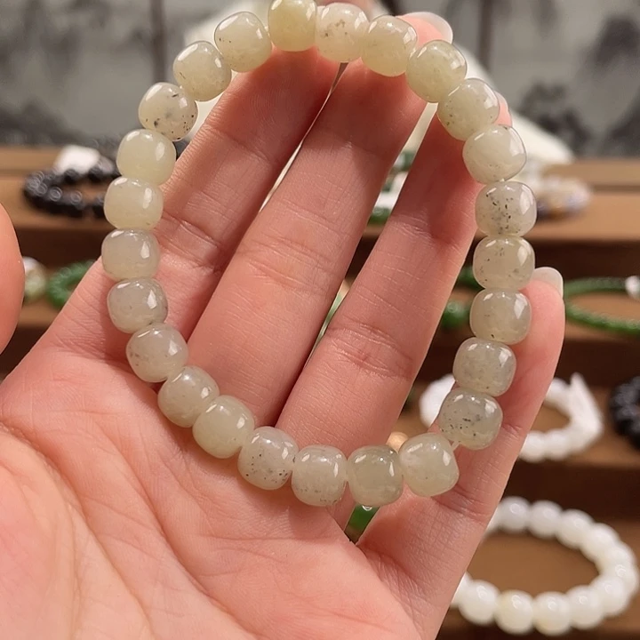 和田玉未镶嵌手链