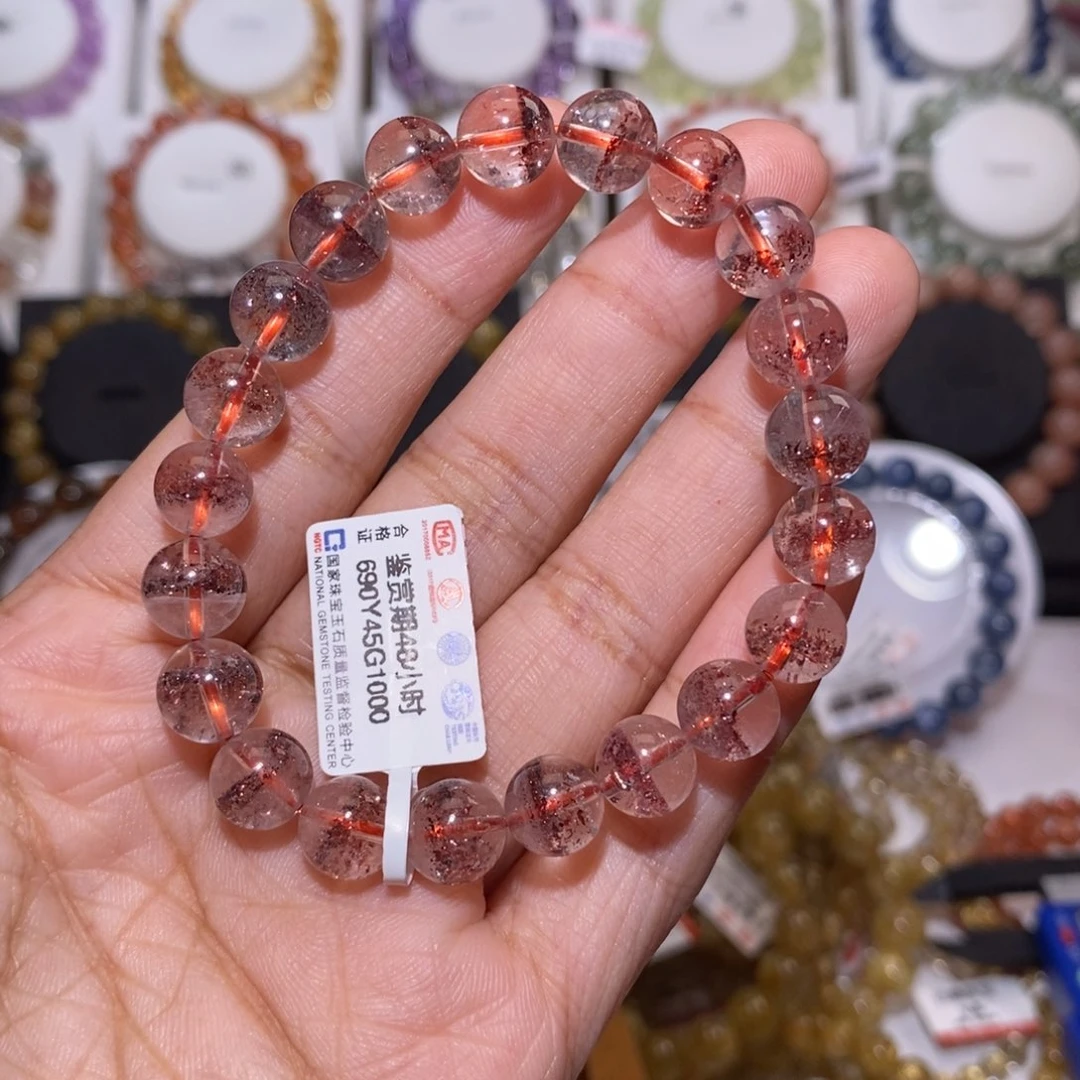 【闪购商品】水晶手串未镶嵌姜*诗金草莓9.1m