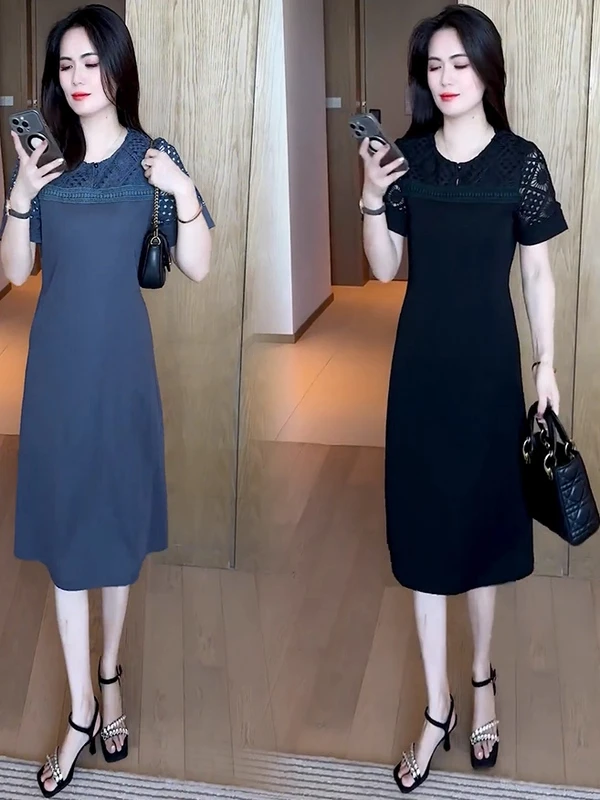 时尚女2025新款小个子设计感显瘦中妈妈妈妈套装50-60岁高档套装