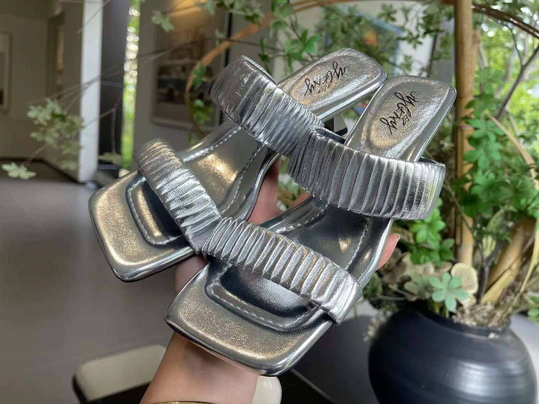 软底休闲夏季一字拖欧美风拖鞋