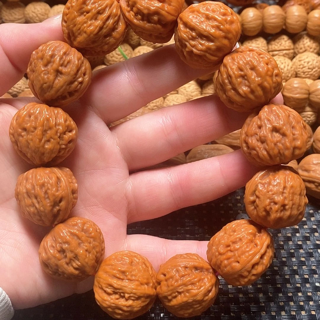 文玩核桃手串粗筋桃心