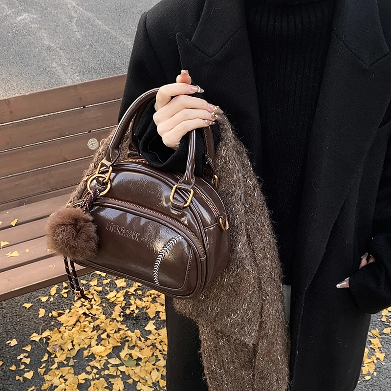 时尚女士单肩包小众复古手提包潮流斜挎包-2705