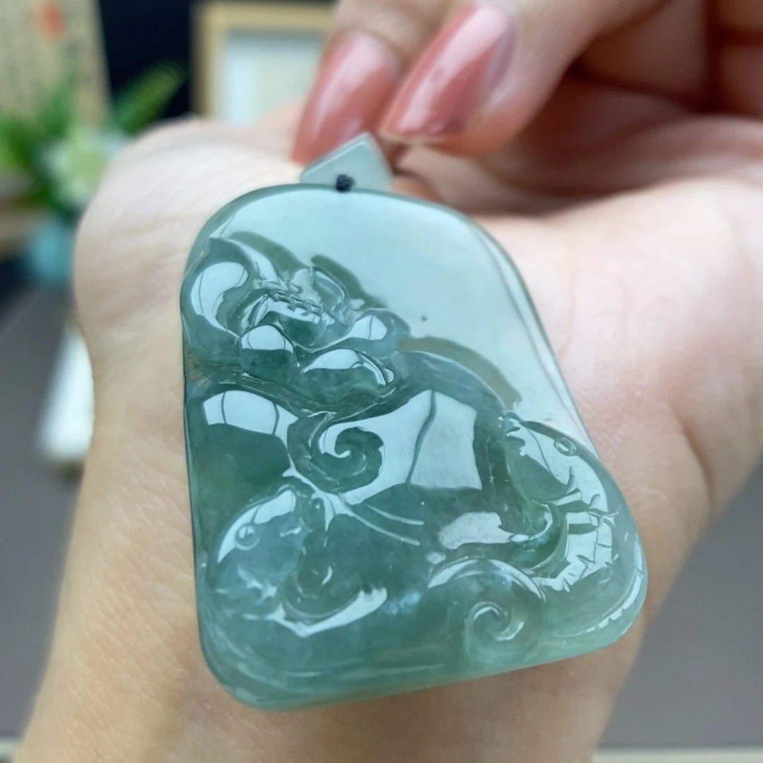 翡翠未镶嵌颈饰吊坠35