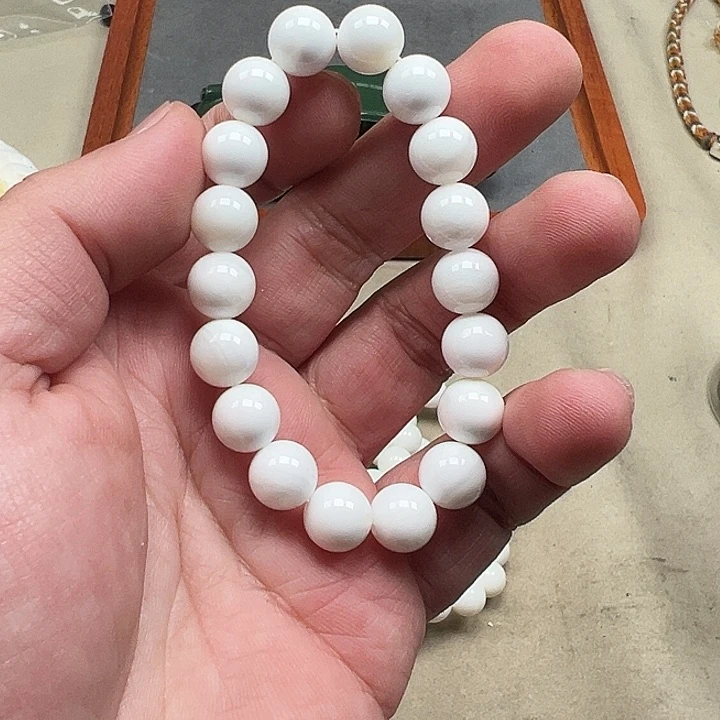 白玉菩提吊坠白色312