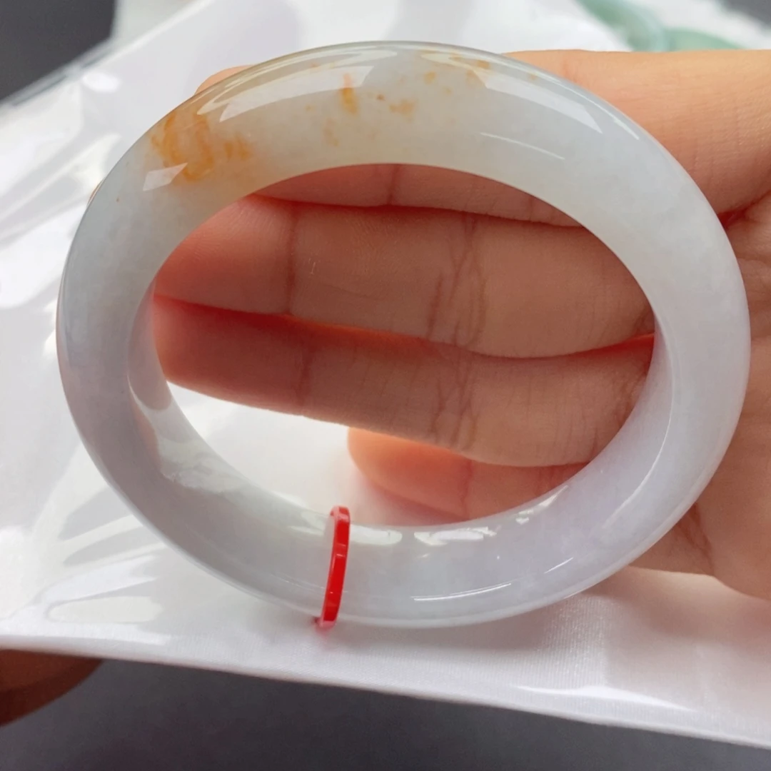 翡翠未镶嵌手镯55正圈