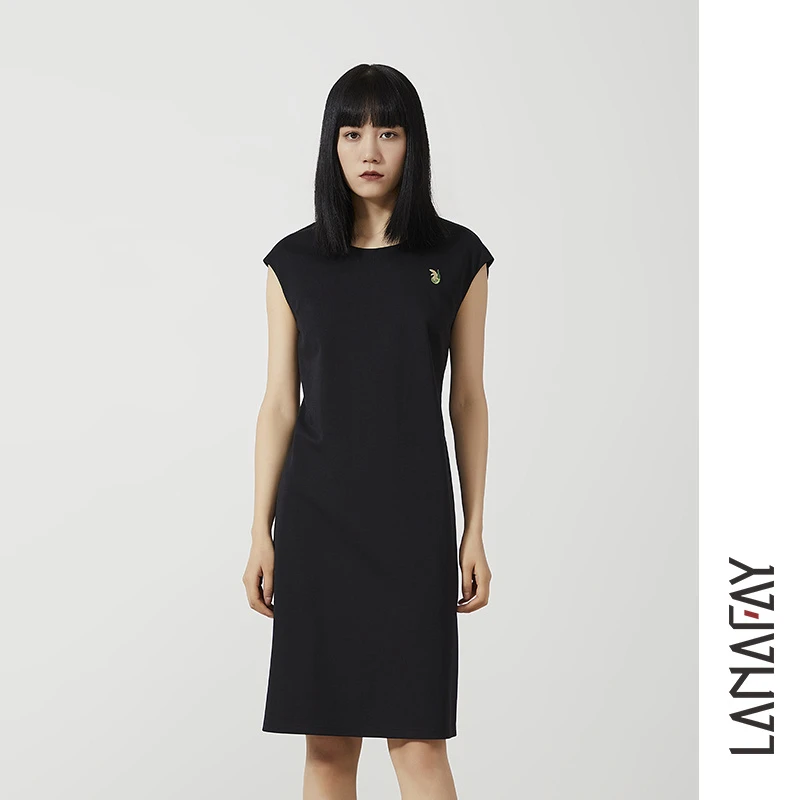 啦娜菲LANAFAY夏款简约连衣裙1X4B8