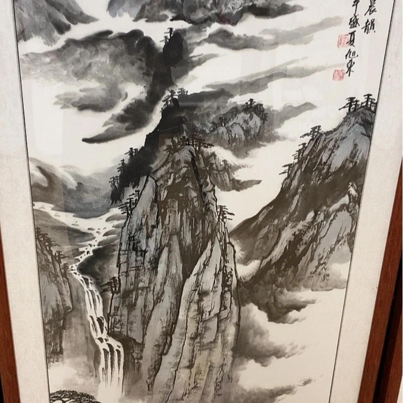 【闪购商品】国画手绘国画带框不退