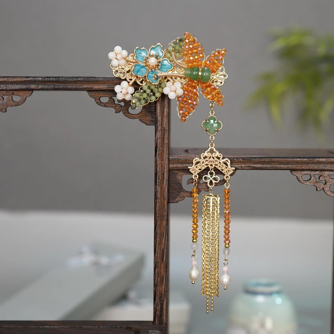 [蝶栖]古悦倾城古风汉服发饰百搭时尚发夹